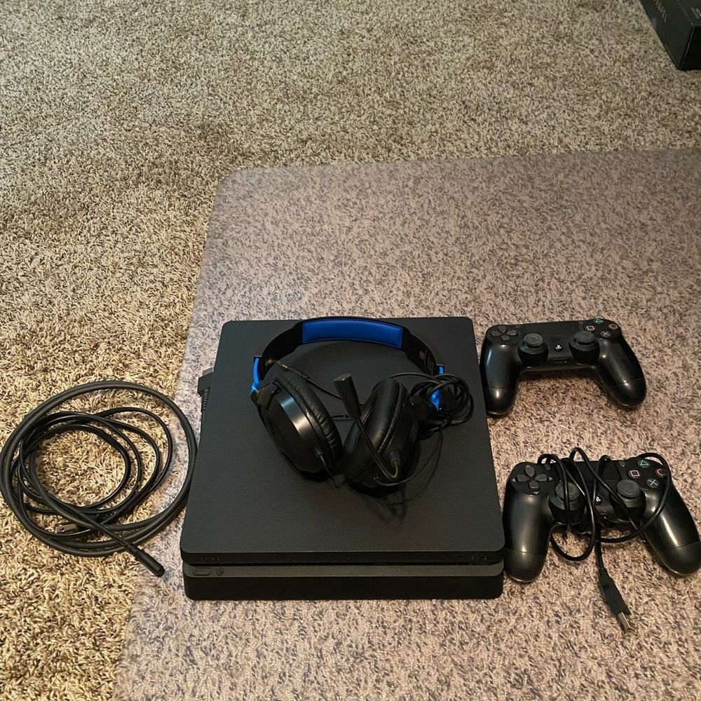 PlayStation 4 Bundle with controllers and headset